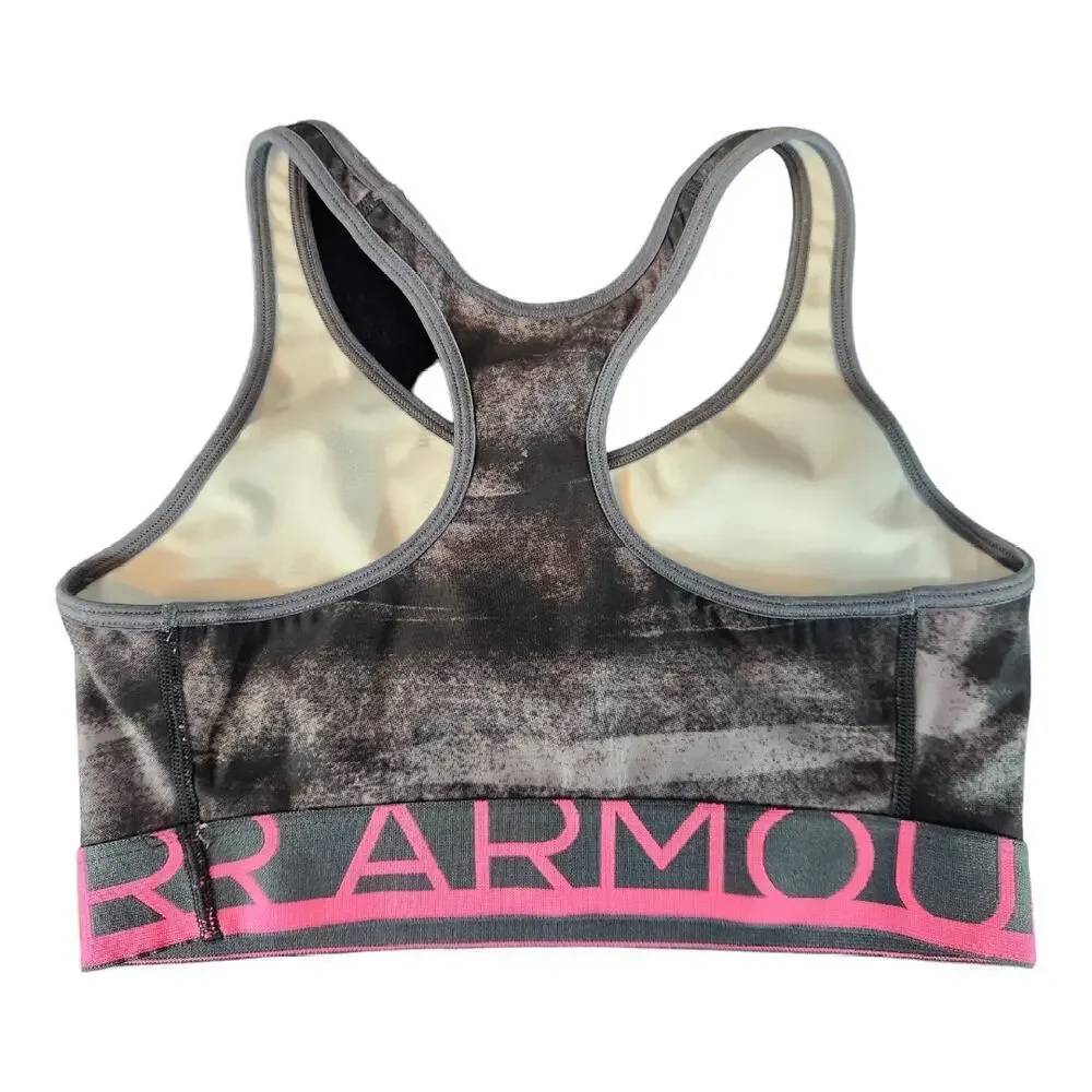 Under Armour superman logo black and‎ pink sports bra size small 14
